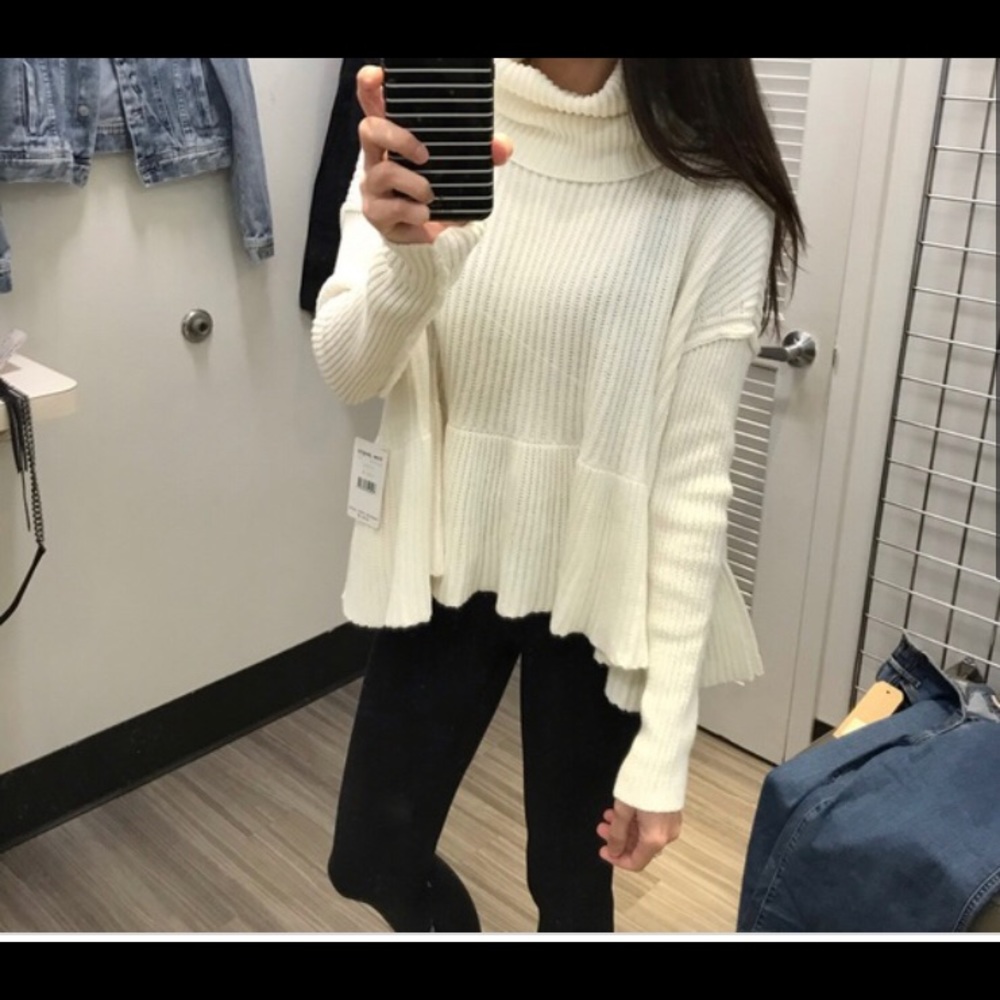 Free People White Sweater